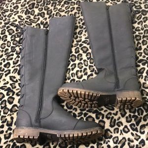 Roxy insulated fur leather winter boots 7